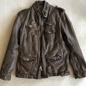 ジャケット・アウター Neil Barrett 06ss Washer Leather Vest Neil Barrett 06ss Washer Leather Vest
